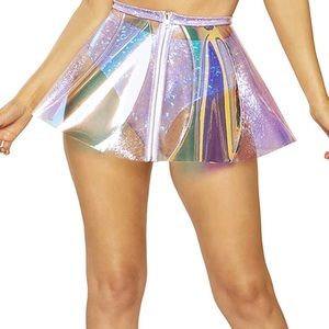 J. Valentine Holographic Skirt